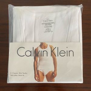 Calvin Klein Classic Rib Tanks. Men’s medium. Brand new.